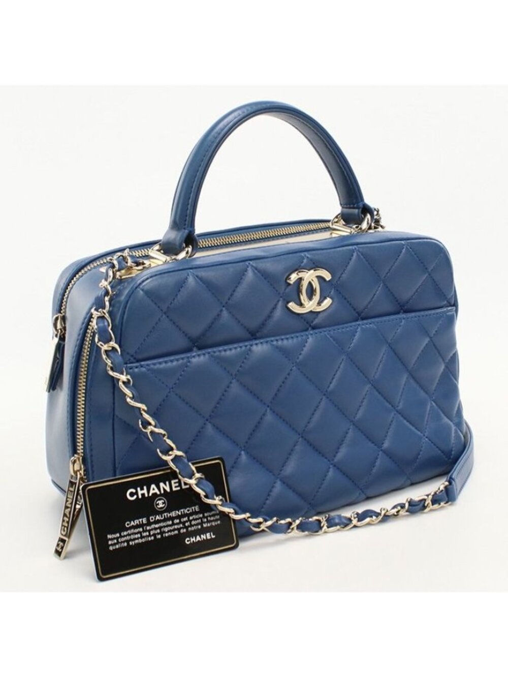 Chanel Quilted Handbag Lambskin